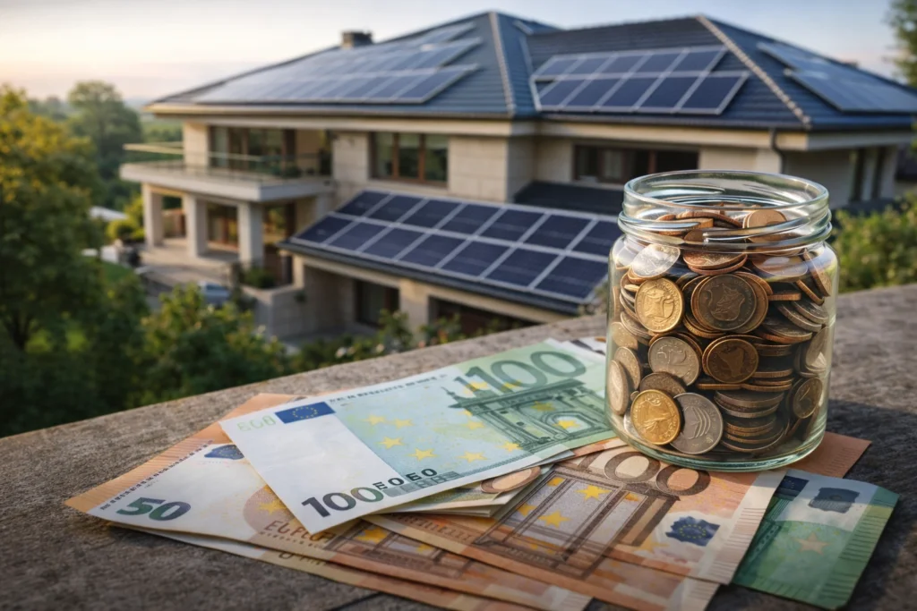 economie cu panouri fotovoltaice